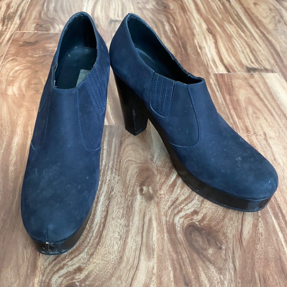 Navy Nubuck Rachel Comey Clogs 9.5